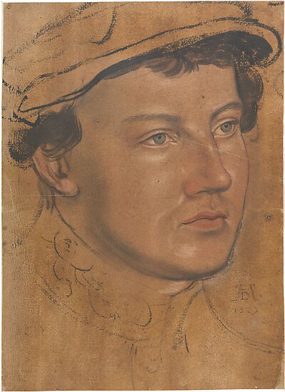 Kopf eines jungen Mannes mit Mütze