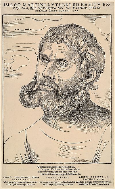 Martin Luther als Junker Jörg (Lichtdruck)