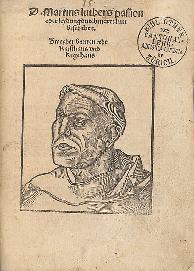 Martin Luther als Augustinermönch im Ordenshabit, Schulterstück nach links gewandt