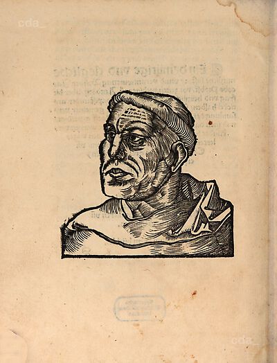 Martin Luther als Augustinermönch im Ordenshabit, Schulterstück nach links gewandt
