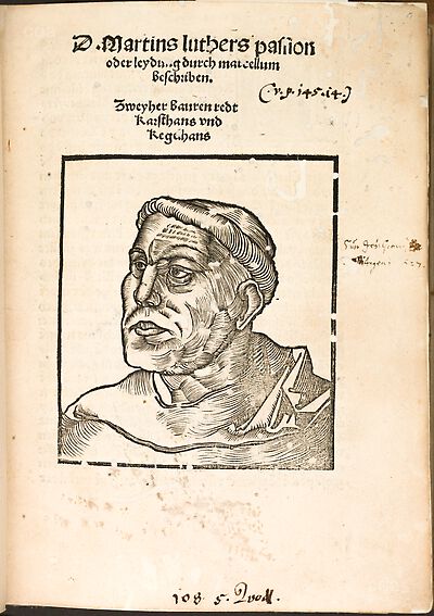 Martin Luther als Augustinermönch im Ordenshabit, Schulterstück nach links gewandt