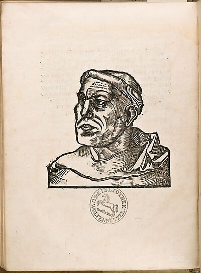 Martin Luther als Augustinermönch im Ordenshabit, Schulterstück nach links gewandt