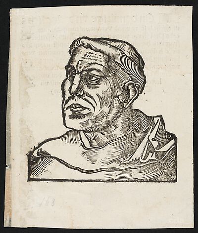 Martin Luther als Augustinermönch im Ordenshabit, Schulterstück nach links