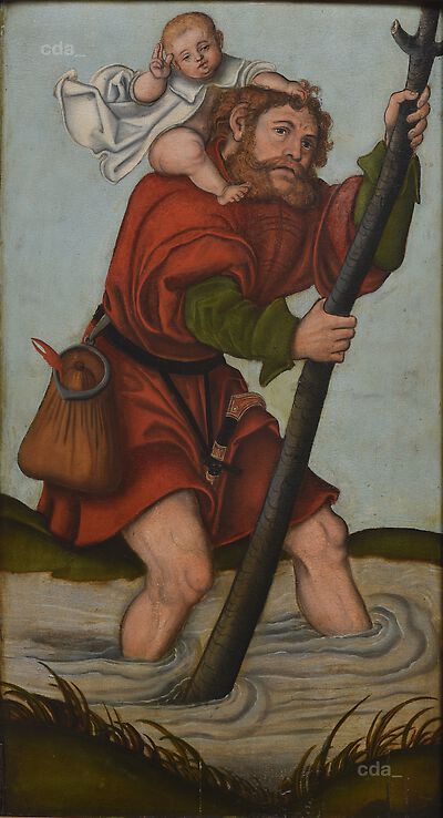 St Christopher with the Infant Christ