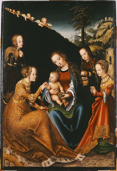 The Mystic Marriage of Saint Catherine of Alexandria with Saints Dorothy, Margaret and Barbara