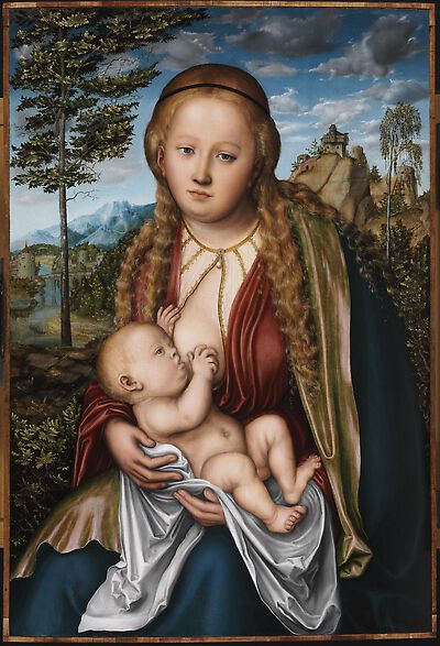 Maria stillt das Kind