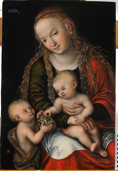 The Virgin and Child with the infant St John Baptist
