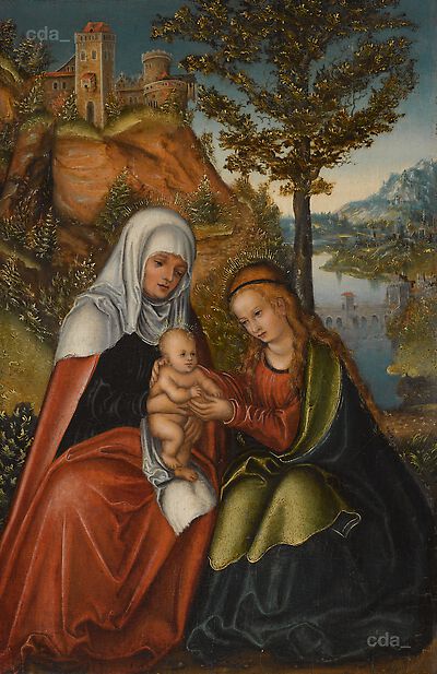 The Virgin and Child with St Anne
