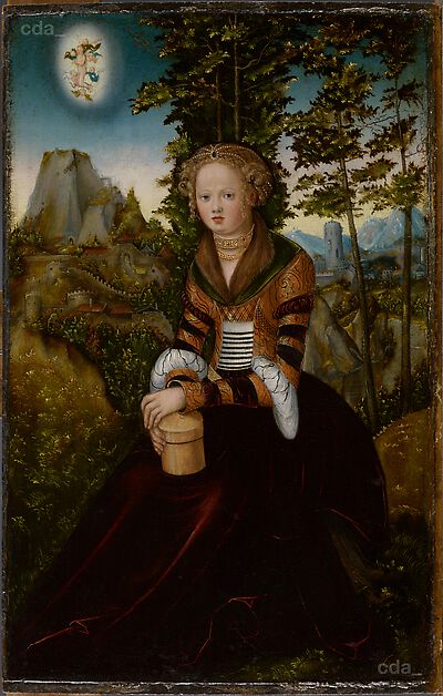 The Magdalen seated before a tree