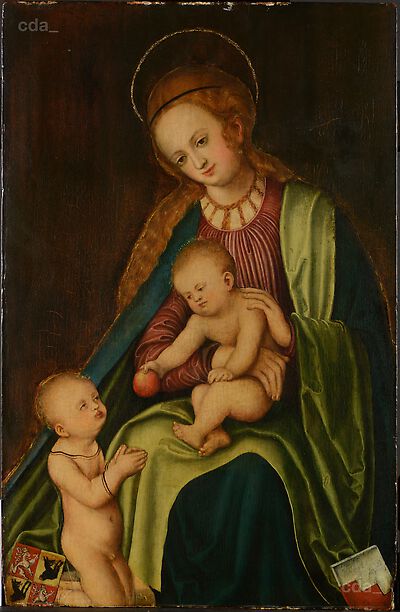 Virgin with Child and infant St John
