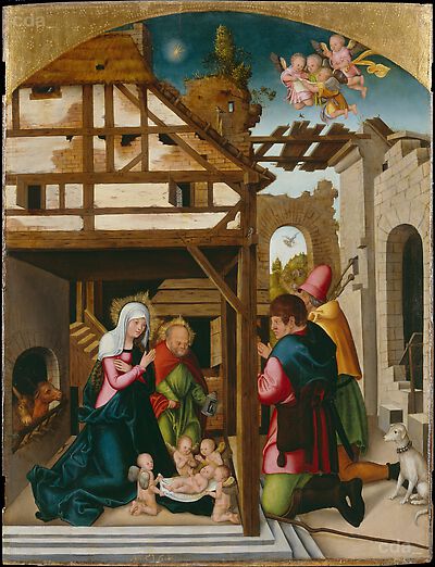 The Adoration of the Shepherds [central panel]