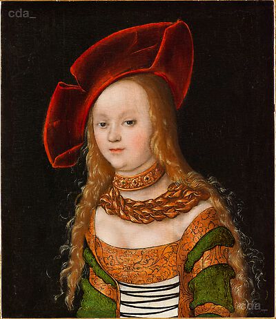 Brustbild einer jungen Frau