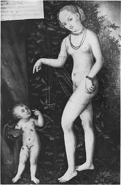 Venus and Cupid, stealing Honey