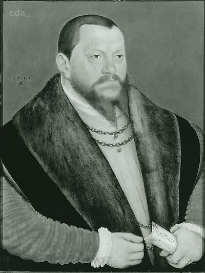 Bildnis des Herzogs August von Sachsen, des späteren Kurfürsten