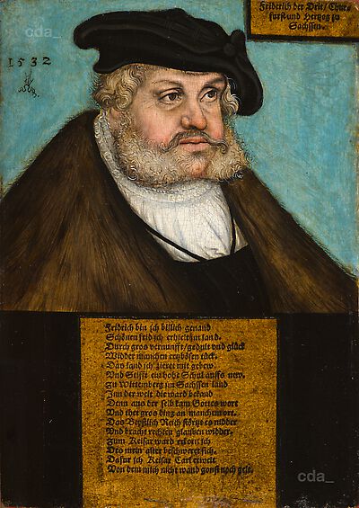 Bildnis von Friedrich III. (1463-1525), der Weise, Kurfürst von Sachsen