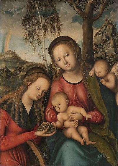The Virgin and Child with St Catharine