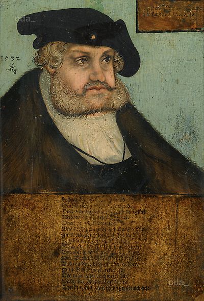 Portrait of the Elector Frederick III of Saxony, called the Wise (1463 - 1525)