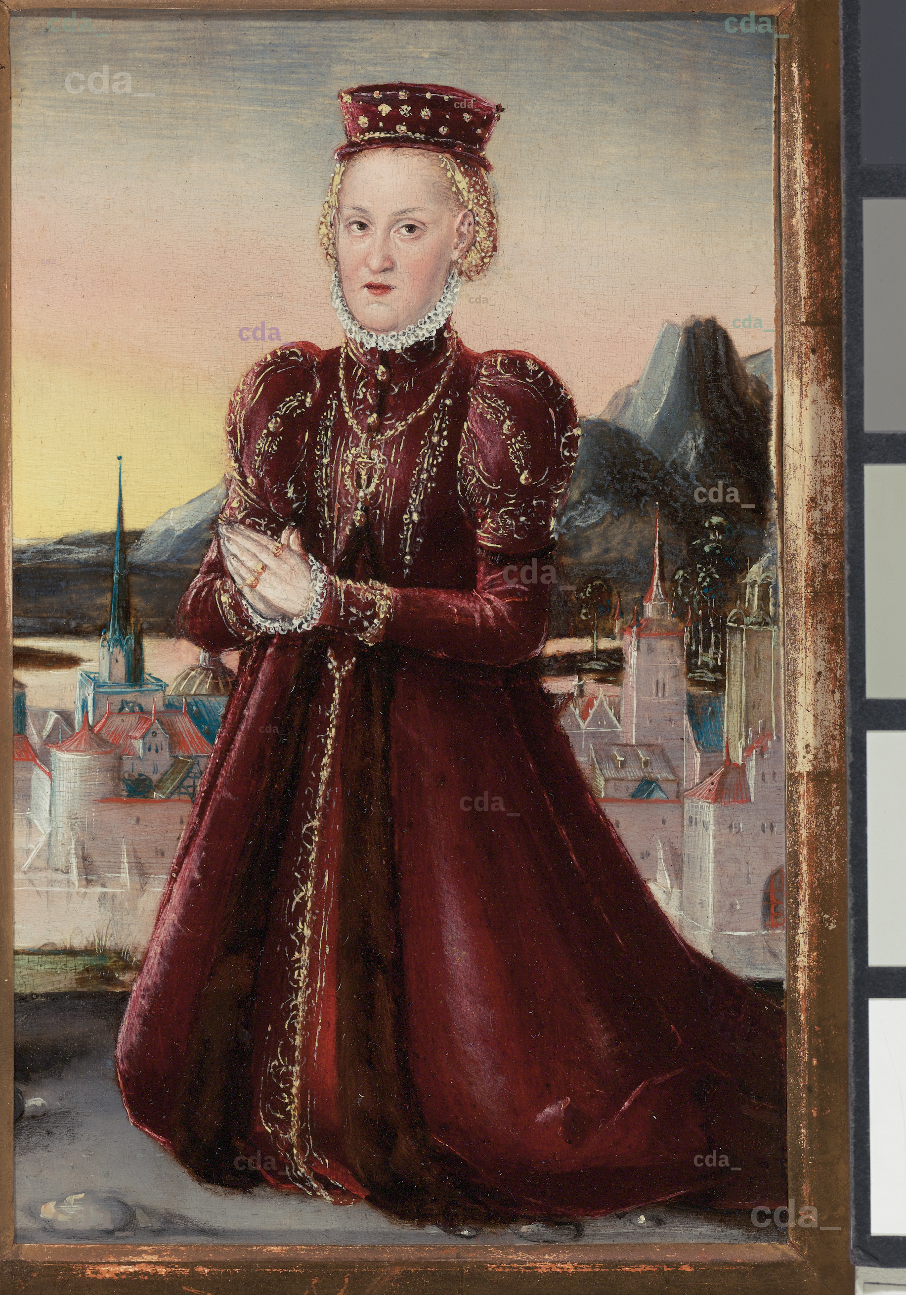 lampe Jeg klager efterskrift cda :: Paintings :: Portrait of Princess Agnes Gräfin von Barby