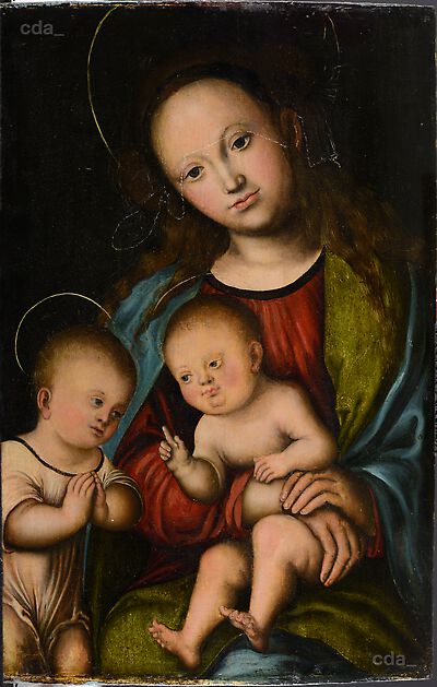 The Virgin and Child with St John the Baptist