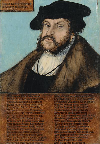 Portrait of Johann the Steadfast, Elector of Saxony