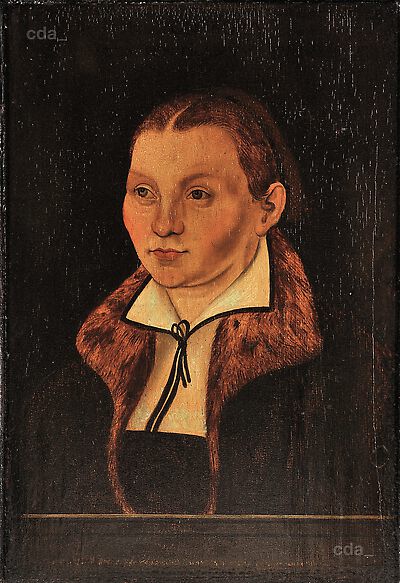 Katharina of Bora, bust-length, facing left