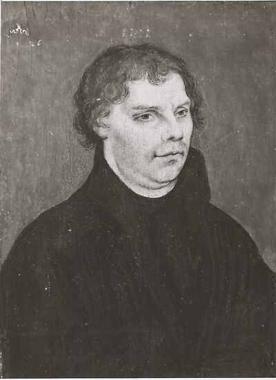 Martin Luther, half-length, facing right