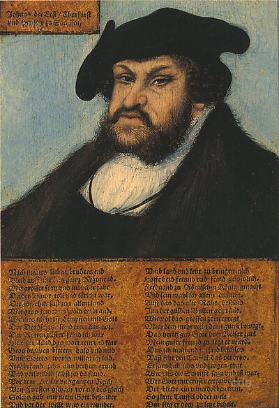 Portrait of the Elector Johann I, called 'the Steadfast'