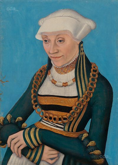 Portrait of a Woman in a Fine Dress and Bonnet