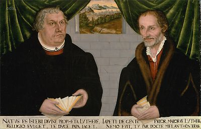 Doppelbildnis Martin Luthers und Philipp Melanchthons