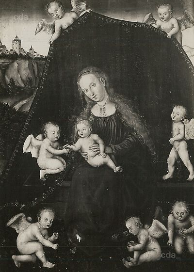 The Virgin and Child with Cherubs