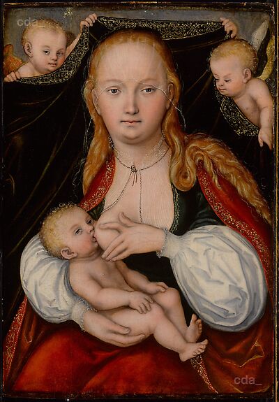 Madonna und Kind mit Engeln