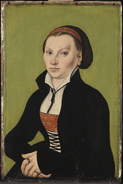 Katharina von Bora als Halbfigur nach links