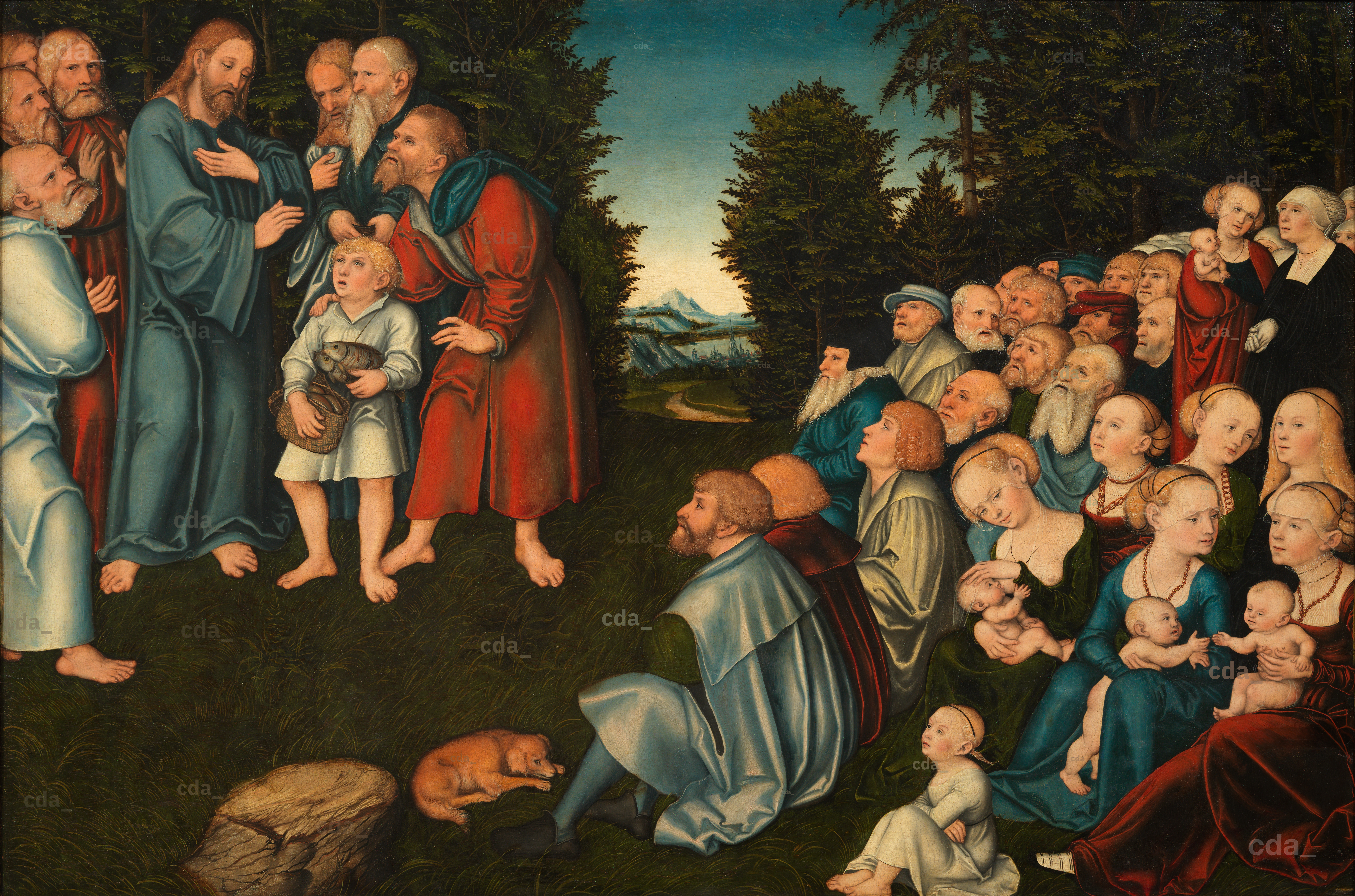 cda :: Paintings :: The Feeding of the Five Thousand