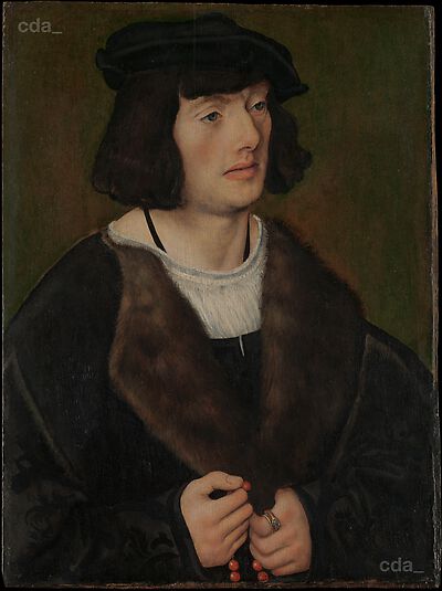 Bildnis eines Mannes mit Rosenkranz