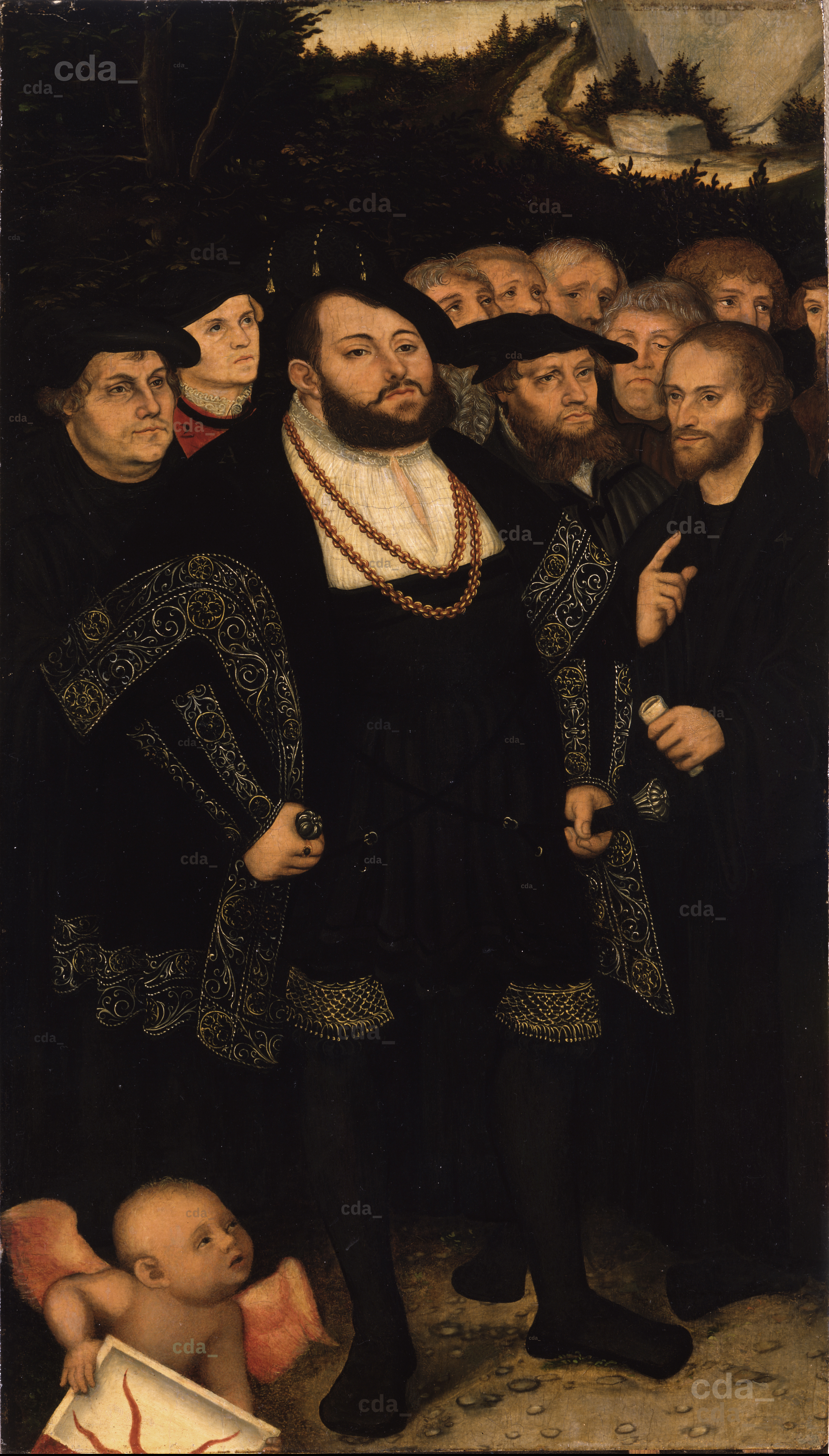 cda :: Paintings :: Martin Luther and the Wittenberg Reformers