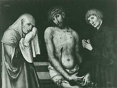 Christ as the Man of Sorrows between the Virgin and St John